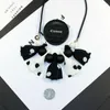 Pendentif Colliers Long Acrylique Perlé Ruban De Mode Bijoux Pour Femmes Déclaration Collier Boho Simple À La Mode Accessoires Cadeaux