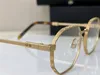 Eyewear óptico de polígono de novo design de moda 080 quadro de metal simples e generoso óculos de ponta com caixa podem fazer lentes de prescrição