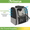 Коляски для питомца сумка для кошачьих мешок для домашних животных рюкзак переходные кошки с двойным плечом для перемещения дышащие шкафы для щенков.
