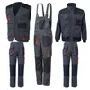 Męskie dresy robocze kurtka robocza męskie spery eletritalijskie multi kieszeni kamizelka na narzędzia kombinezonowe spawanie odzieży roboczej