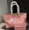 3a bolsa rosa designer mulheres bolsa de luxo tote sacos de lona luxuosos pm totes bolsa designer mulheres cruz corpo sacos de compras 2pcs walle