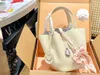 2023 Designer Tote Bag Y2K Women's Lock Casual Totes Fashion Luxury Smile Handväskor Design för kvinnor axelväskor läder shopping väska vår sommar söt handväska