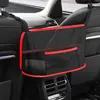 New Large Capacity Car Seat Net Pocket Handbag Purse Holder Bag Organizer Storage Pet Net Barrier Dog Pouch Between Back Seats