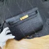 Designer Purse Classic Grip Clutch Bag Luxury Portable Bag Fully handmade using Imported Top matte Crocodile skin 24K Real Gold Electroplated Hardware Unisex Bag