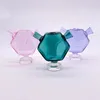 Colorful Polygon Pyrex Thick Glass Pipes Bubbler Filter Portable Dry Herb Tobacco Preroll Rolling Cone Cigarette Cigar Bong Holder Waterpipe Smoking