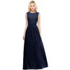 Elegante mintgrüne Brautjungfernkleider für Frauen 2023 Spitze-Hochzeitsfest-Gast-Kleid-Chiffon- lange formale Abschlussball-Abend-Kleider cps526 j0425