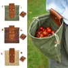 Sacs de stockage Tablier de cueillette de fruits cultivés Sac de récolte de légumes App-le Capacité portante élevée Taille Collecteur suspendu Outils agricoles