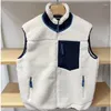 Herenvesten Amerikaanse Bata-fleece en damesvest Mouwloze lamsjas Casual losse jas Herfst-/wintersporttanktops