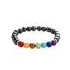 Naturel différent pierre à la main perles brins hommes femmes bracelets porte-bonheur fête décor Yoga énergie bijoux