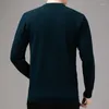 Women's Sweaters Knitwears Top Autumn And Winter Thickened Middle Aged Men's Knitwear Business Round Neck Versatile Warm Knit Tops