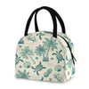 Учетный посуда наборы Palm Leaf Vintage Design Portable Lunch Bag Cooler Polyester Водонепроницаем