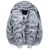 Men's Hoodies Sweatshirts Jacket Winter Thick Warm Fleece Zipper Coat Casual Tracksuit Sportwear Male M 5XL 231124