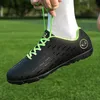 Säkerhetsskor försäljning ultralight män fotboll sport svart utomhus pojke nonslip hightop fgtf fotboll stövlar träning cleats sneakers 3248 231124