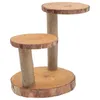 Set di stoviglie Cupcake Stand Display Decorativo Tier Dessert in legno