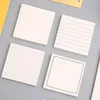 80sheets Office School Memo Pad Cute Planner Notepad Post Sticky Notes To Do List Grid Simple Tear Pads