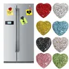 Smyckespåsar Rhinestone Heart Kyl Magnet 25mm Crystal Bling Kylskåp Magnetklistermärke Creative Kids Home Decoration Collection