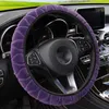 37-39cm Universele auto stuurwielafdekking Winter Warm zachte automatische stuurafdekauto interieur Styling Decoratie Auto-accessoires