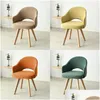 Stoelhoezen Holle Rug Gebogen Stoel Er Effen Spandex Bureau Fauteuil Ers Eetkamer Koffiebar Make Up Bank Slipers Stoelhoezen Eetkamer D Dhxex