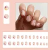 False Nails Short Cute Flower Fake Reusable And Ultrathin For Professional Art Nail Salon