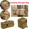 Backpacking Packs Camping Storage Bag Flera Syfte Bär väska Stor kapacitet Camping Tillbehör Verktygsväska Travel BBQ Organiser Hängande Tote W0425
