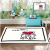 Carpet Keith Haring Messy Puzzle Area Rug Floor Mat Luxury Living Room Bedroom Bedside Bay Window 230113 Drop Delivery Home Garden Ot6Za