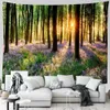 Arazzi SepYue Foresta Arazzo da parete boemo Natura Modello Raggi Albero Larg Appeso a parete Hippie Home Decoratio Room Decor Estetica 231124