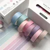 Geschenkverpackung, 8-teiliges Set, einfarbig, japanisches Washi-Klebeband, Aufkleber-Set, DIY, dekoratives Papier, handgestempelt, Scrapbooking-Etikett