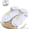 Chaussettes pour enfants Mignon dentelle fleur maille été nouveau-né bébé chaussettes coton bébé fille chaussettes voir à travers des chaussettes antidérapantes Calcetines Skarpetki Sokke R231125