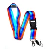 designer Rainbow Neck Strap Lanyard keychain Cell Phone Strap ID Badge Holder Rope Keychain Keyring Fashion Accessory Gift