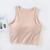 Indumenti da notte da donna Pigiama imbottito sul petto senza maniche da donna Top Camicia monopezzo Modal Comodo da notte per le donne