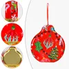 Kerstdecoraties Tinplate Candy Box Hangers Geschenk Lanyard pot Merry Decor voor thuis ornament Xmas Treechristmas