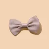 Solid Ribbon Bowknot Hair Clips for Baby Girls Ribbon Bow Nylon Headbands Girls Handmade Bow Nylon Turban Kids Hairpins