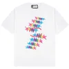 Maglietta da tuta da donna firmata Maglietta Distinguere la versione corretta del mercato T-shirt con maniche a stampa colorata Maglietta casual allentata OS unisex