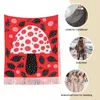 Sciarpe Sciarpa con nappa da donna Stile Yayoi Kusama Fungo punteggiato Arte moderna Grande inverno Autunno Scialle e avvolgere Regali Cashmere