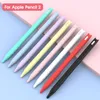 Renkli Silikon Elma Pencil Kılıf TPU Koruyucu Tepe Kapağı Tutucu 2. Generition Tablet PC Aksesuarları