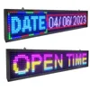 새로운 LED 부호 디스플레이 P10 RGB 풀 컬러 40 ''X 8 ''고해상도 프로그래밍 가능한 실내 LED Sign-1PC를 가진 스크롤 LED 게시판