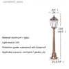 Lampade da giardino BRIGHT Solar Outdoor Retro Lampada da prato Luci Classica Bronzo Impermeabile Casa per Villa Path Decorazione del giardino Q231125