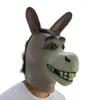 Engraçado adulto assustador engraçado burro cavalo cabeça máscara látex halloween animal cosplay zoo adereços festa festival traje máscara 7686672