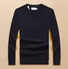 Herren-Pullover mit V-Ausschnitt und Krokodilmuster, Herbst- und Winterpullover, einfarbiger Wollpullover, Pullover