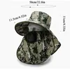 Cappelli a tesa larga Visiera parasole Cappello militare Protezione solare Protezione UV Berretto da caccia all'aperto Uomo Donna Escursionismo nella giungla Campeggio Secchio Pescatore