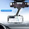 Nuevo soporte retráctil giratorio para teléfono de coche 360, espejo retrovisor Universal, soporte de navegación GPS para coche, soporte ajustable para teléfono móvil
