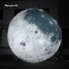 Fantastyczny duży wiszący oświetlony nadmuchiwany księżyc Planet Ball Ball Balon Balon Led Led Supermoon do dekoracji imprezowej