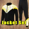 Conjunto de chaqueta HALLER chándales de fútbol 23 24 chándales de fútbol REUS DORTMUND NEONGELB BELLINGHAM HUMMELS BRANDT hombres 2023 2024 Chándal de manga larga con capucha para hombres