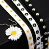 Ayakkabı Parçaları Aksesuarları Küçük Daisies Shoelaces Karikatür Baskı Moda Unisex Düz Danteller Highop Canvas Spor Kabuklu AF1 Sports 231124