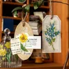 Opakowanie na prezent 100pcs/torba vintage botaniczne naklejki botaniczne Kwiaty estetyczne konto ręki materiał dekoracyjny naklejka papiernicza DIY