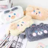 Girl Heart Plush Coin Purse Cosmetic Bag Cute Cartoon Soft Stationery Storage Box Student Pencil Case