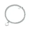 Bracelet de créateur Love Bracelet en forme de coeur Femme Épaissi Placage de fond en argent pour petite amie Souvenir Cadeau Mode Charme Bijoux