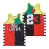 Film Şiirsel Adalet 23 Aşk Film Basketbol Forması 1993 Retro Hiphop Lise Üniversitesi Spor Hayranları Vintage Team Kırmızı Gömlek Nefes Beklenebilir Külot Dikiş