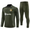 Ansu Fati Camisetas de Football Tracksuit Zestaw 21 22/23 Barcelonas Mężczyźni Barca dla dorosłych chłopców Lewandowski F. de Jong Training Training Kurtka Chandal Futbol Przetrwanie