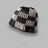 Bérets rose Plaid tricot laine casquette ronde haut sort couleur pêcheur femme hiver chaud bassin